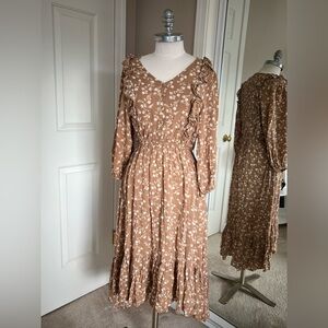 Carly Jeans LA floral whimsical dress size Small